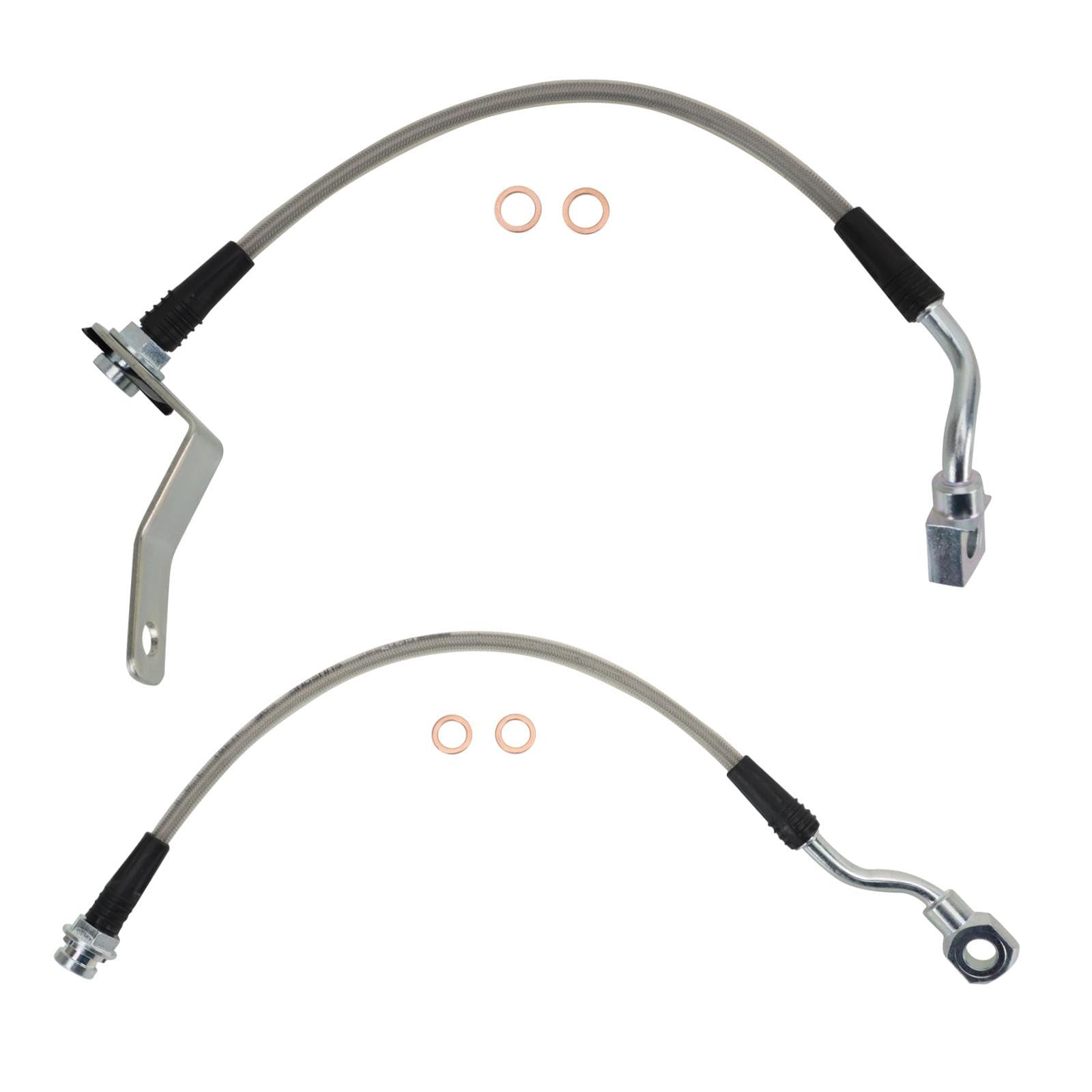 TRQ Rear Performance Brake Hose Set