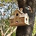 Bird House,Large Bird Houses for Outside,Hummingbird House,Bluebird Finch Wooden Hanging Birdhouse for Garden Wooden