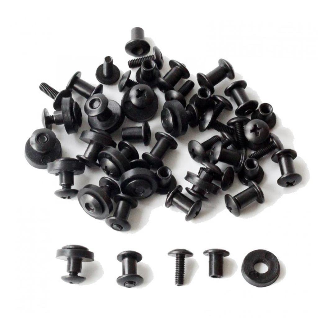 Zonster 24pcs Tek Lok Screw Set Chicago Screw Comes with Washer for Kydex Sheath Hand Tool Parts