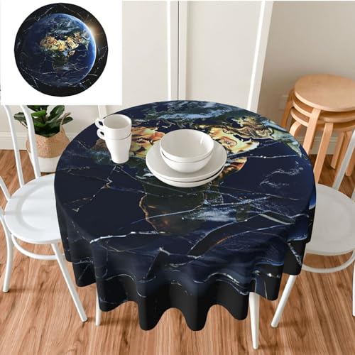 Nappe ronde lavable en machine imperméable 152.4 cm - 8