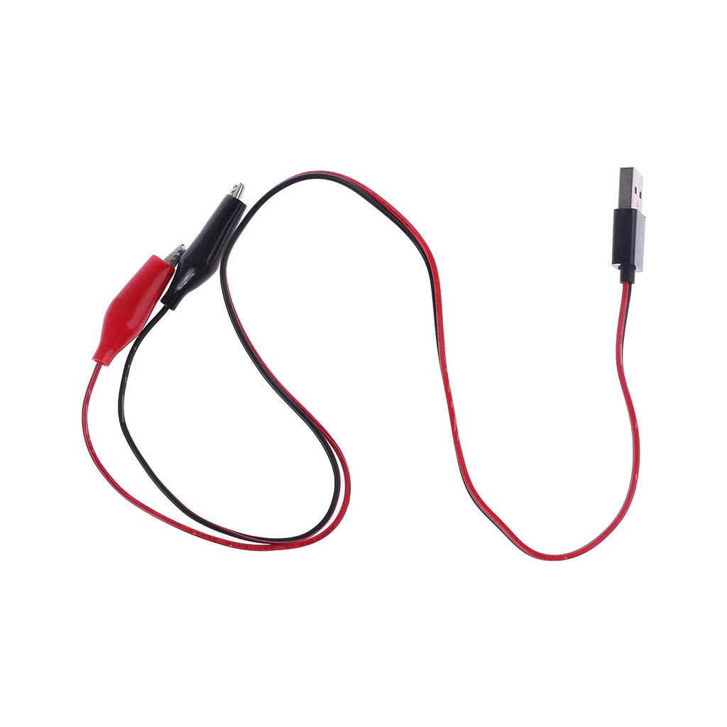 Bottone Clip Morsetto a USB Connettore Maschio Adattatore di Alimentazione Filo 55cm Multifunzione Alimentazione Converte Connettore Cavo Banana Connettore Vite Secchio Saldatura Adattatore Presa Cavo