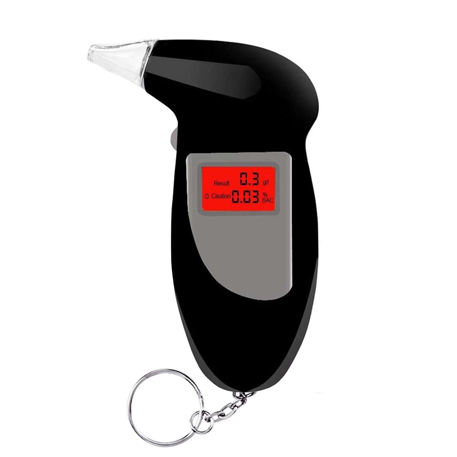 Etilometro Digitale Professionale Portatile - Tester Alcool Senza Contatto Con Display A Colori - Ricarica USB Type-C