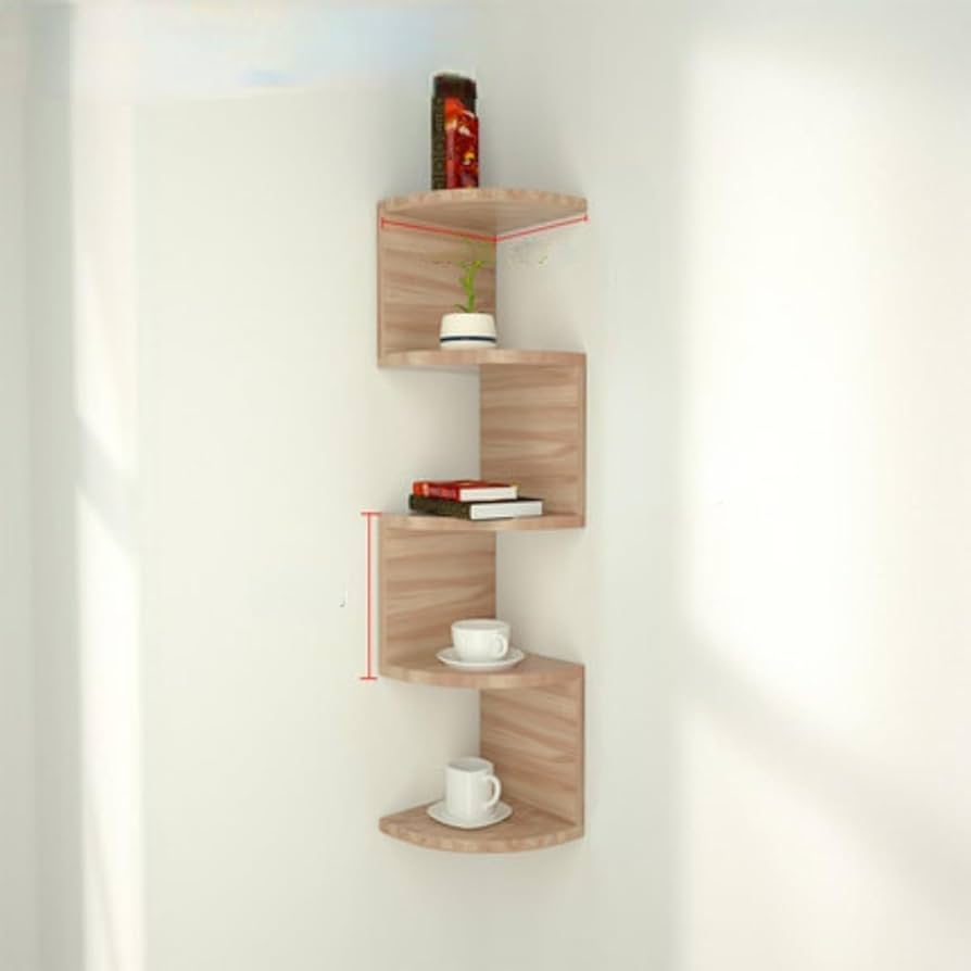 ☆コーナーシェルフ ロッシ エスプレッソ 5段 壁掛け エスプレッソ 5段 コーナーシェルフ 壁掛け ロッシ 木製ラック