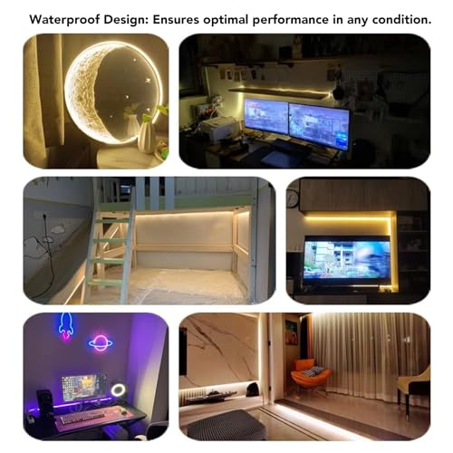 Tira LED flexible Garosa 2m 5V USB luz blanca miniatura 2