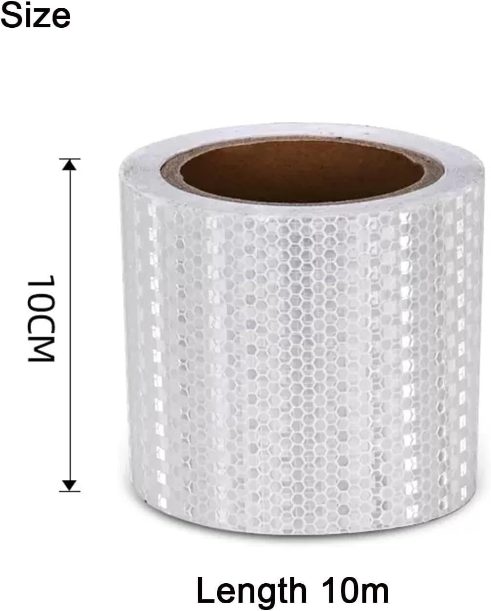 Taśma odblaskowa bezpieczeństwa Samoprzylepna taśma ostrzegawcza odblaskowa PVC do rowerów i motocykli samochodowych 10m x 10cm wielokolorowa(Wit)