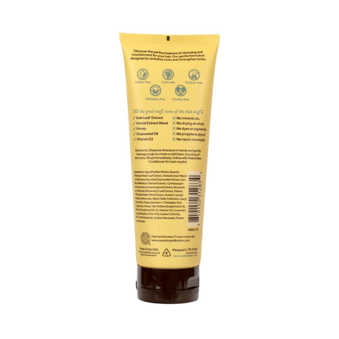 The Naked Bee Sulfate-Free Vegan Shampoo, Orange Blossom Honey, Hydrating for Dry & All Hair Types, Paraben-Free - Image 2