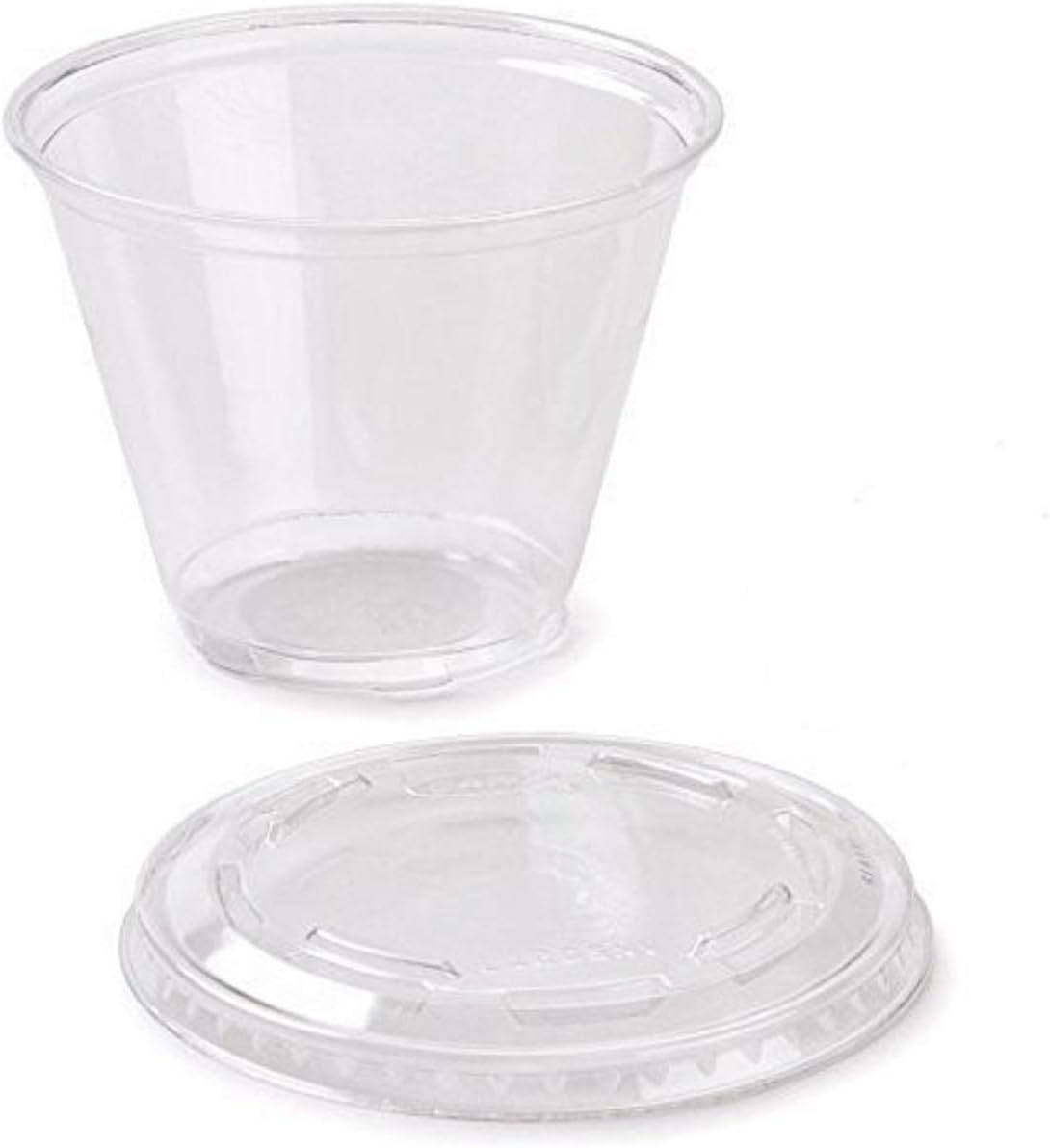 150 ml Plastic Dessert Cup with lid x 100