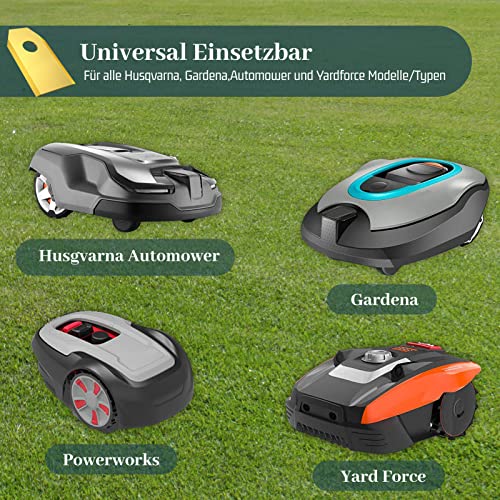 HAUSPROFI 30x Titan Messer Ultrascharfe Ersatzklingen Geeignet für alle Husqvarna Gardena Yard Force Mähroboter Universal Ersatzmesser Inkl. 30 Schrauben