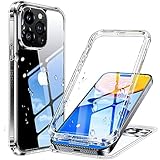 Humixx for iPhone 15 Pro Max Case Waterproof, Built-in Lens & Screen Protector, [14FT Full Body Shockproof ] [IP68 Underwater] [Compatible with MagSafe] Dustproof Snowproof Protective Case, Clear