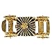QIFU Hand Painted Enameled Royal Carriage Hinged Jewelry Trinket Box, Unique Gift Home Decor(Gold)