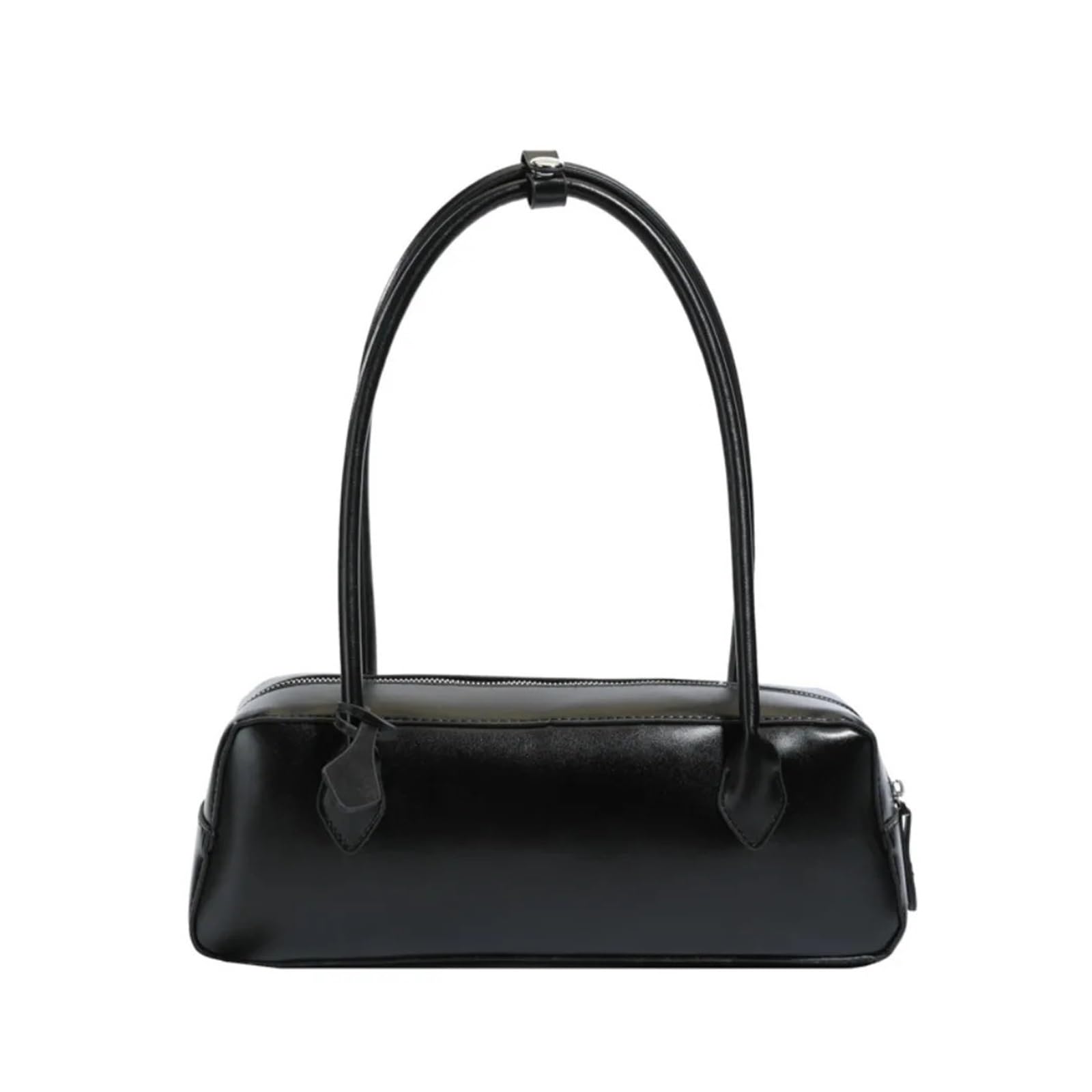 Bolso bandolera Elegant Stick Handbag Large Capacity PU Shoulder Bag Solid Color Texture Underarm Bags Women