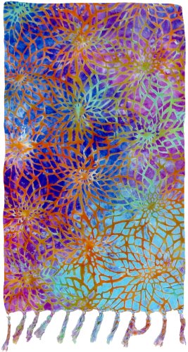 Multicolor Web Artisan Batik Sarong in Premium Quality Rayon