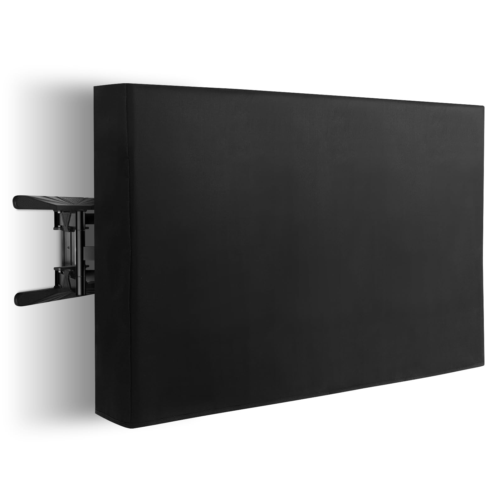 Gugxiom Cubierta para TV al aire libre 600D Oxford tela Patio TV cubierta impermeable resistente a la intemperie TV Protector de pantalla para exterior negro
