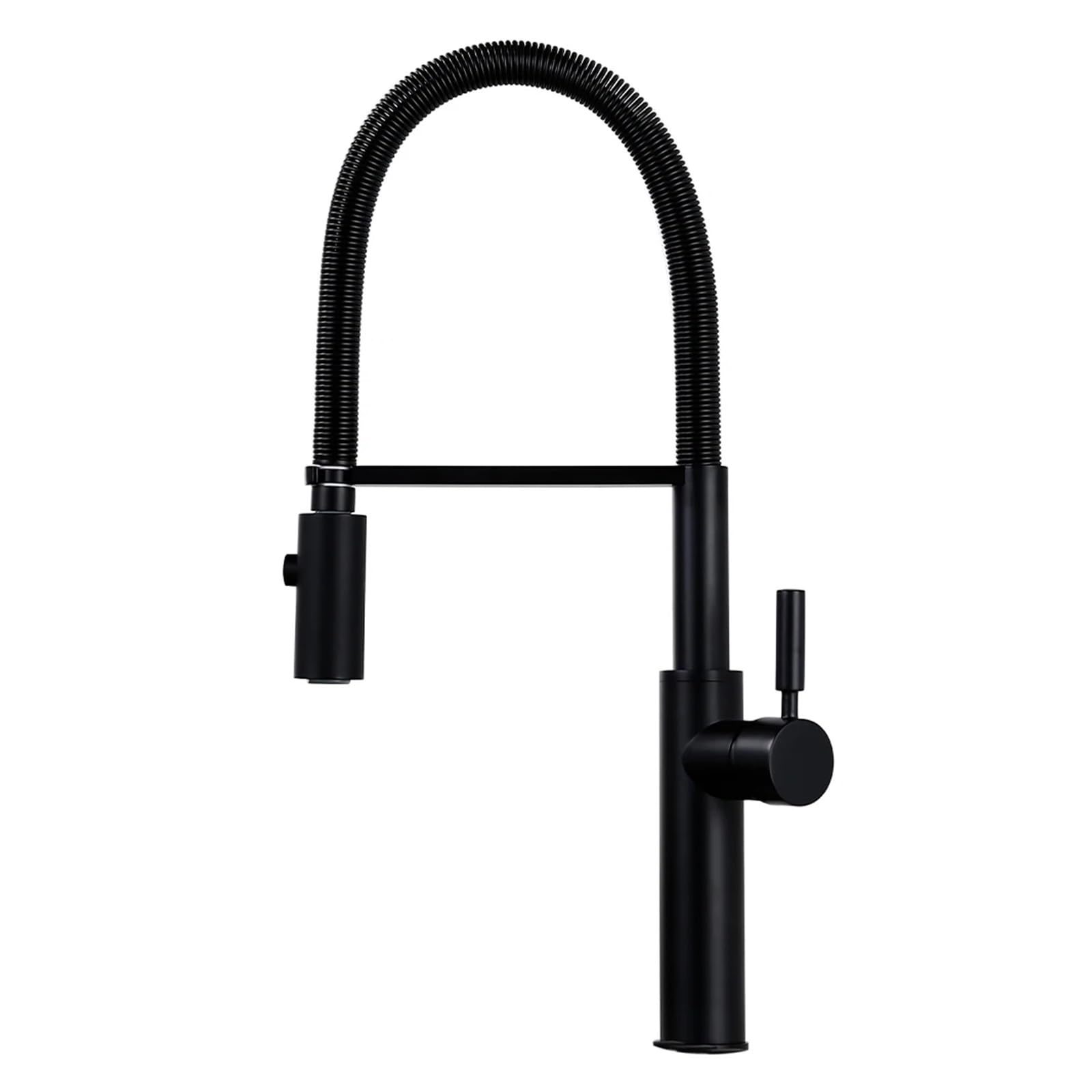 ZBBDFAZD Brushed Nickel Kitchen Faucet with Black Hose Pull Down Dual Sprayer Nozzle Mixer Stylish Brass Sink Tap for Modern Kitchens