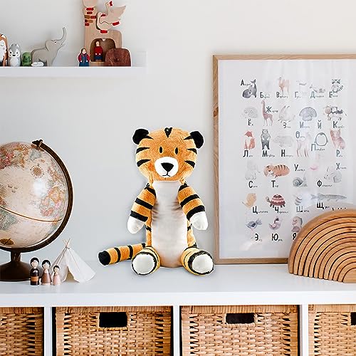 Image of Attatoy Regit the Plush Tiger Toy, 17-Inch Tall Striped Sitting Tiger Stuffed Animal