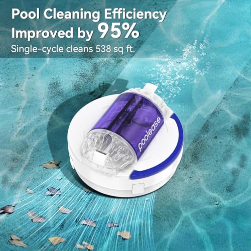 X1 Cordless Pool Cleaner Robot, 45W Dual-Motor, Self-Parking (White and Purple)