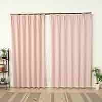 Amazon｜遮光カーテン 2級遮光 8375ピンクPI 断熱 幅100x丈