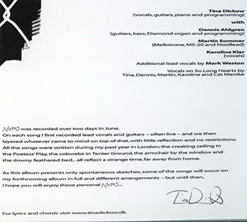 CD Tina Dickow (Dico) - NOTES