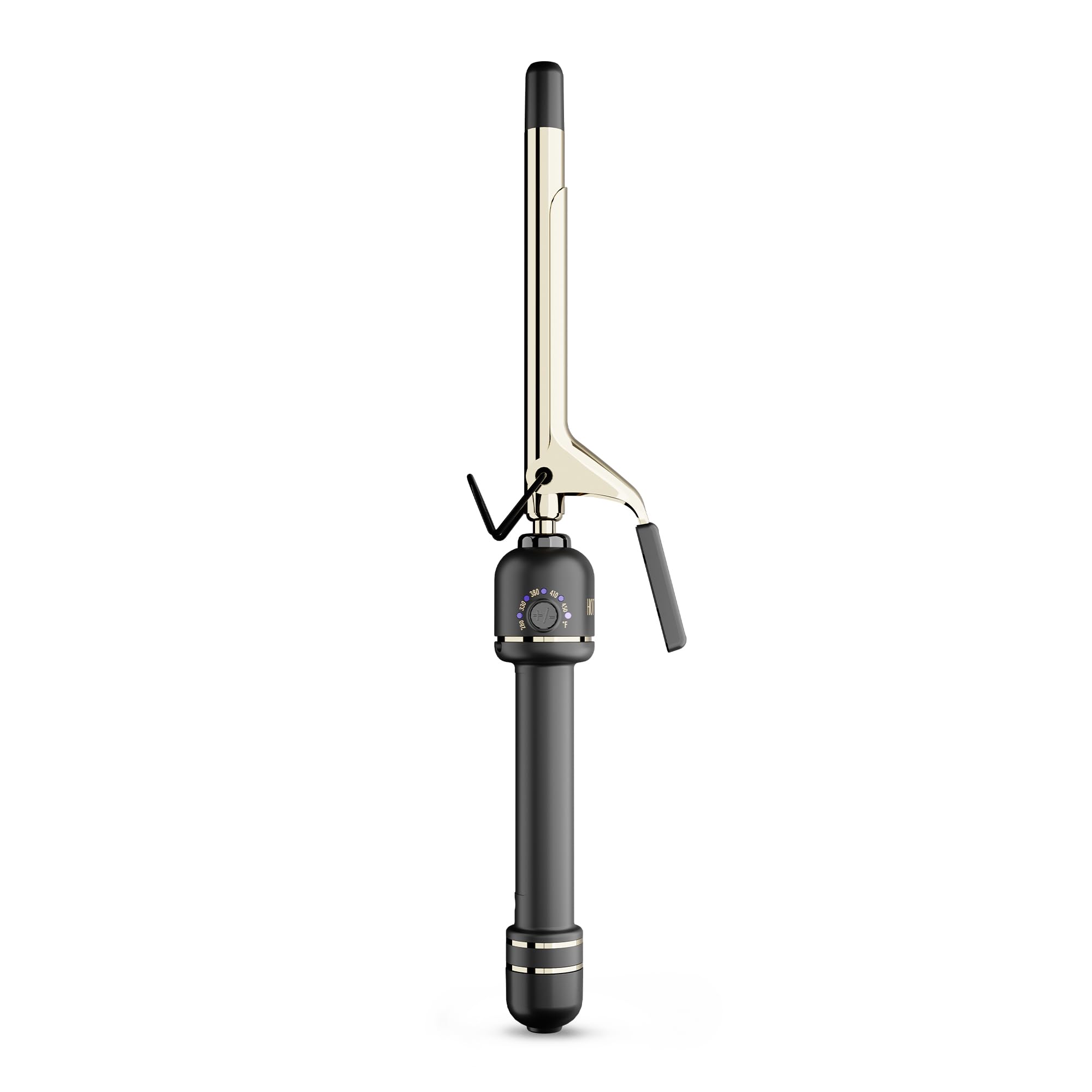 HOT TOOLS 24K Gold Professional 5/8" Extended Barrel Curling Iron with Clamp for Tight Curls - 24K Gold Technology for Long-Lasting Results & Longer Barrel for Easy Styling