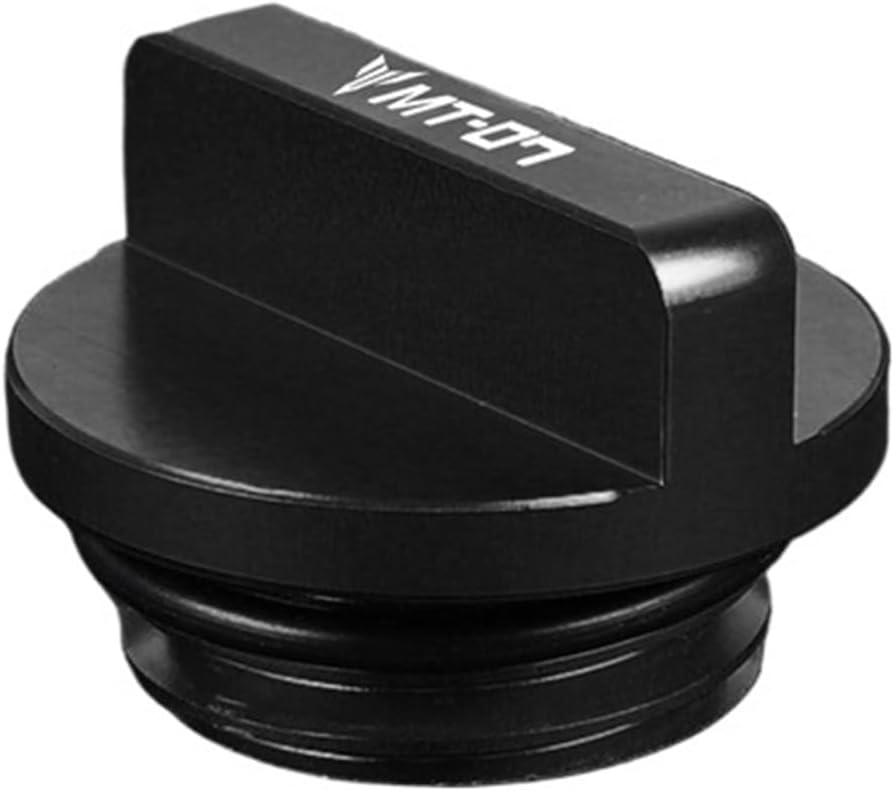 Motorcycle Engine Oil Filler Cap Screw C For YAMAHA MT-07 MT07 Motorcycle M27*3.0 Engine Oil Filler Cap Plug MT 07 2014-2023 2022 2021 2020 2019 2018 2017 2016 2015(BLACK)