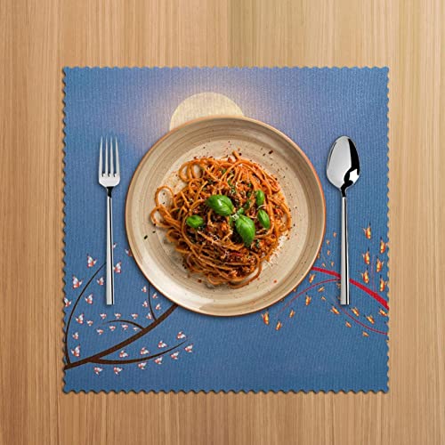 Set de table papillon résistant à la chaleur et finitions haute qualité - 6