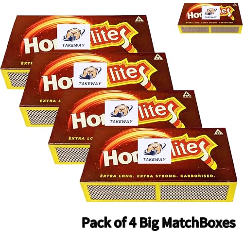 Image of Match boxes-Pack of 4 Big Matchsticks home lit Boxes Each Contains 200 matchsticks= Total 800 matchsticks+pocket lighter 1piece