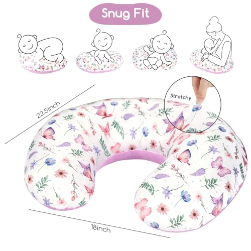 Housse coussin allaitement lit double contre mal de dos