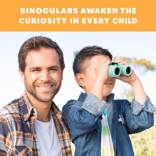Binoculares para niños 8X21 con lupa y brújula miniatura 6