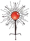 Naeve Leuchten Deko-Tischleuchte - Orient / 1 x E14 / 40 Watt / 50 cm/ø 37 cm/Metall Kunststoff, rot - braun 507821