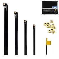 Vista 1 de OSCARBIDE Barras de mandrinar 1/2"x7",5/8"x8",3/4"x10" 4 piezas, 1"x12", juego de barras de mandrinar indexables, barras de mandrinar sclcr a mano