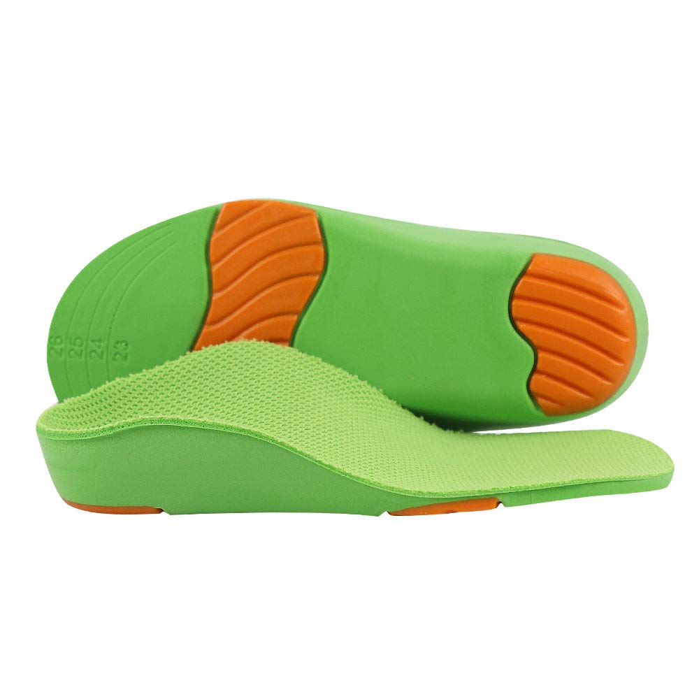 Sottopiede ortopedico per bambini plantare ortopedico per arco di supporto inserto morbido per piedi piatti fascite plantare problema dolore al piede 1 paio 25 cm US 5-7