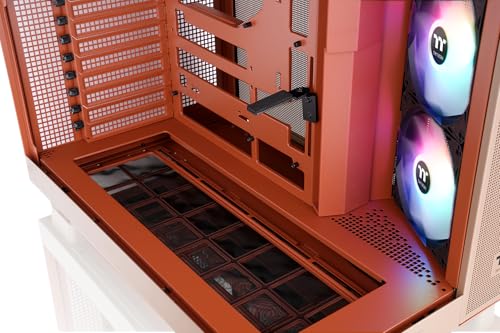 Gabinete Thermaltake View 380 XL TG ARGB Gravel Sand Mid Tower ATX con vidrio templado y ventiladores ARGB preinstalados miniatura 6