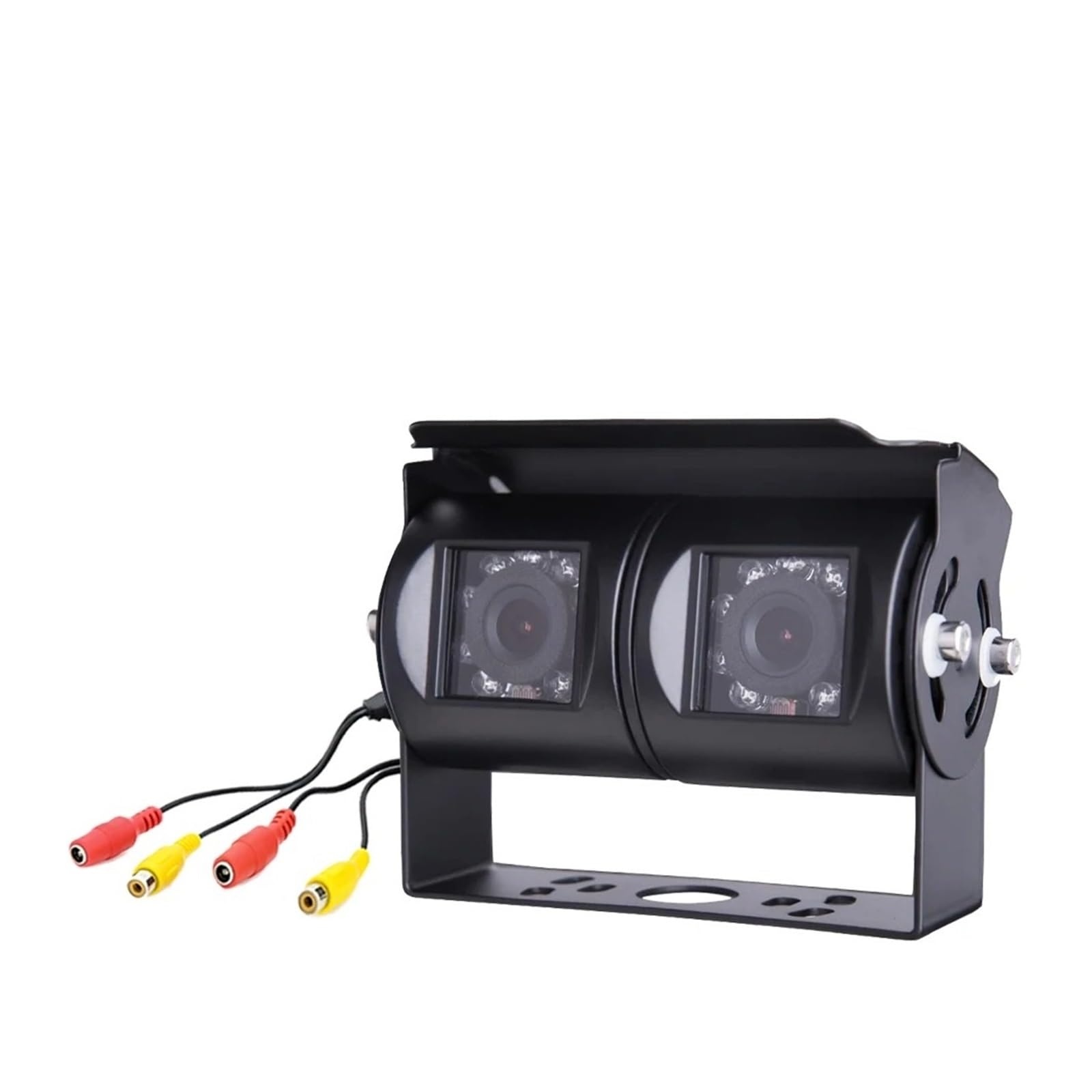 Camara Marcha Atras Cámara Marcha Atrás Blanca Doble Lente, Respaldo RV, Lente Ángulo Ajustable Doble, Cámara CCD Visión Trasera para Camión Y Autobús