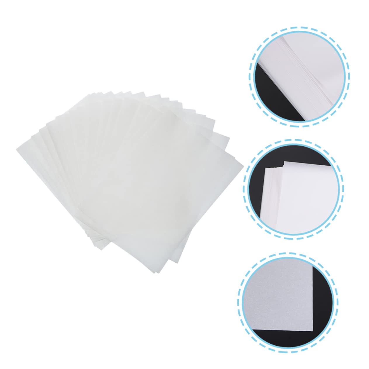 PLAFOPE 300 Feuilles de Papier Calque Translucide Blanc A5 73g pour Calligraphie Chinoise et Dessin, pour Invitations et Apprentissage, pour Adolescents et Adultes