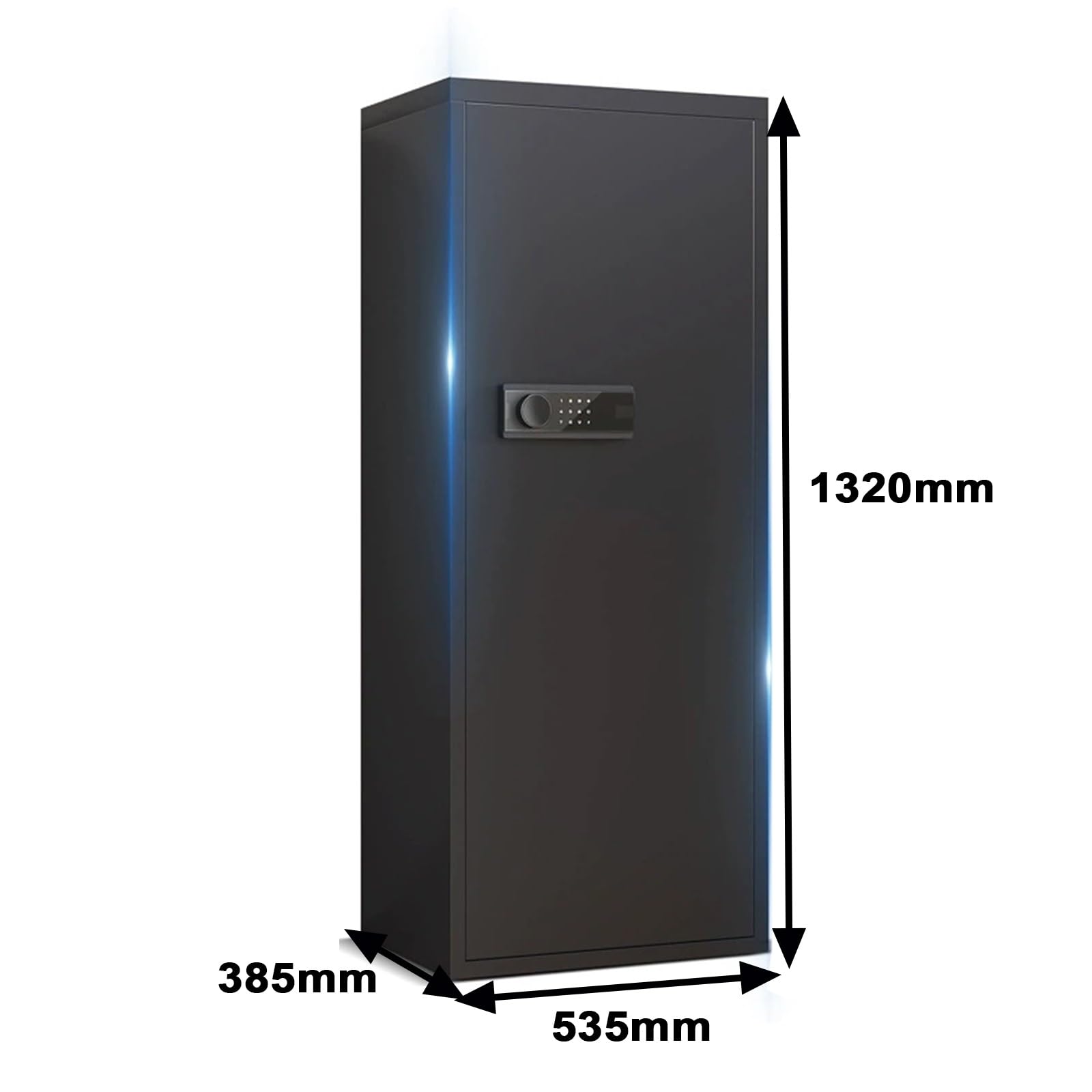 10-12 Cassaforte per Fucili Cassaforte per Armi Completamente in Acciaio per Grandi Spazi Cassaforte Elettronica con Password per Custodire Armi da Fuoco