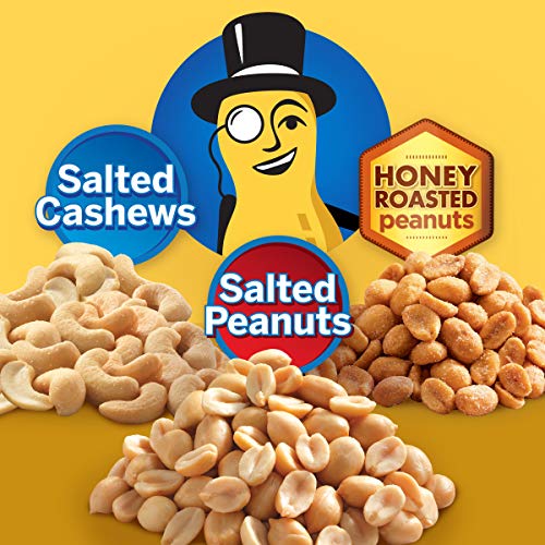 image for PLANTERS Variety Pack, Salted Cashews, Salted Peanuts & Honey Roasted 