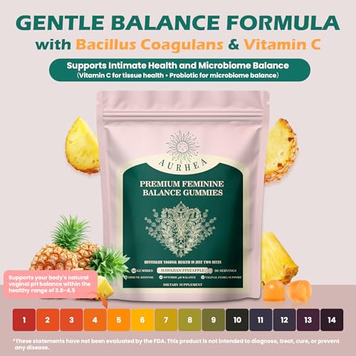 Premium Feminine Balance Gummies for Women - pH Balance & Wellness Support with Hawaiian Pineapple, Vegan Gluten-Free Supplement - 60 Count - Image 5
