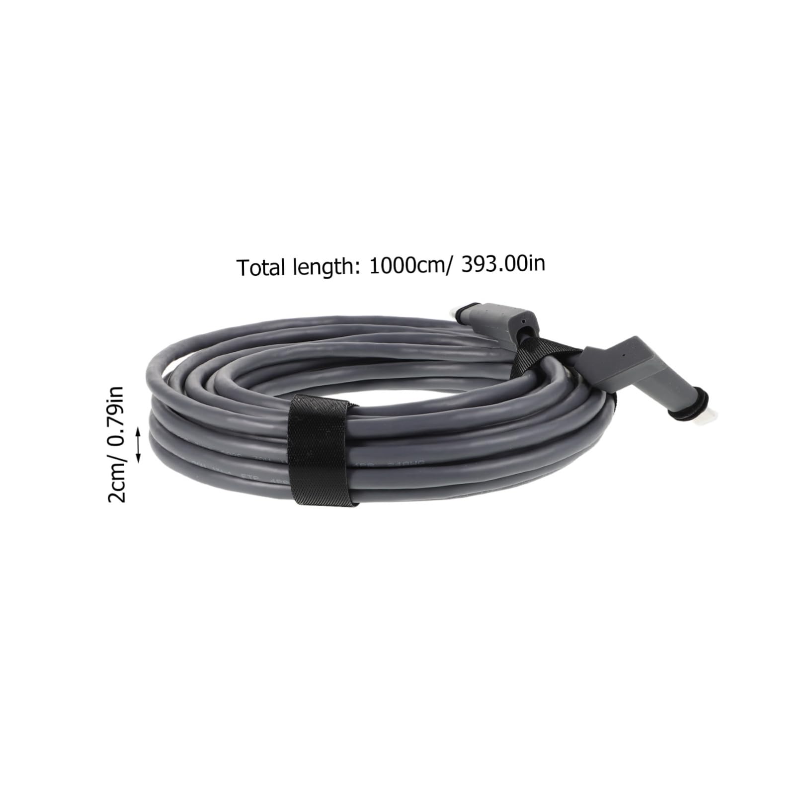 jojofuny Rallonge de Câble Réseau Cat 6, Connexion Stable et Transmission Rapide, pour Équipement de Communication, Bureau et Maison, Pvc, Cuivre sans Oxygène