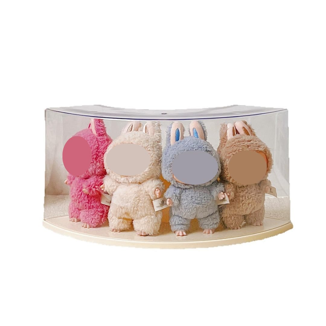 BOXOB – 5 Sacs De Présentation Pour Poupées En PVC Transparent, Avec Sangles Silicone, Protection Anti-Poussière Pour Figurines 15-17 Cm