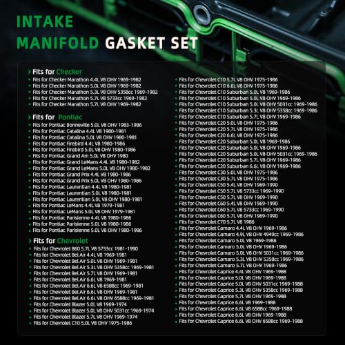 Image of Intake Manifold Gasket Set, 5.3L, for Chevy Full Series,for GMC Full Series