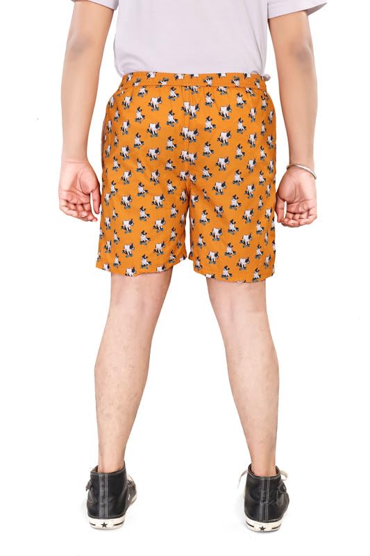 Image of UNOseven Shorts for Boys - 100% Cotton Printed with Side Pockets - Available from Size 7 Years to XL
