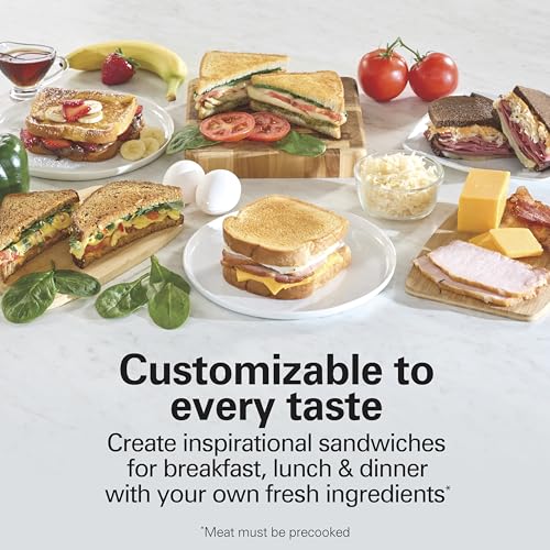 Hamilton Beach Sandwich Stacker Fast & Customizable Hot Sandwich Maker - image 3