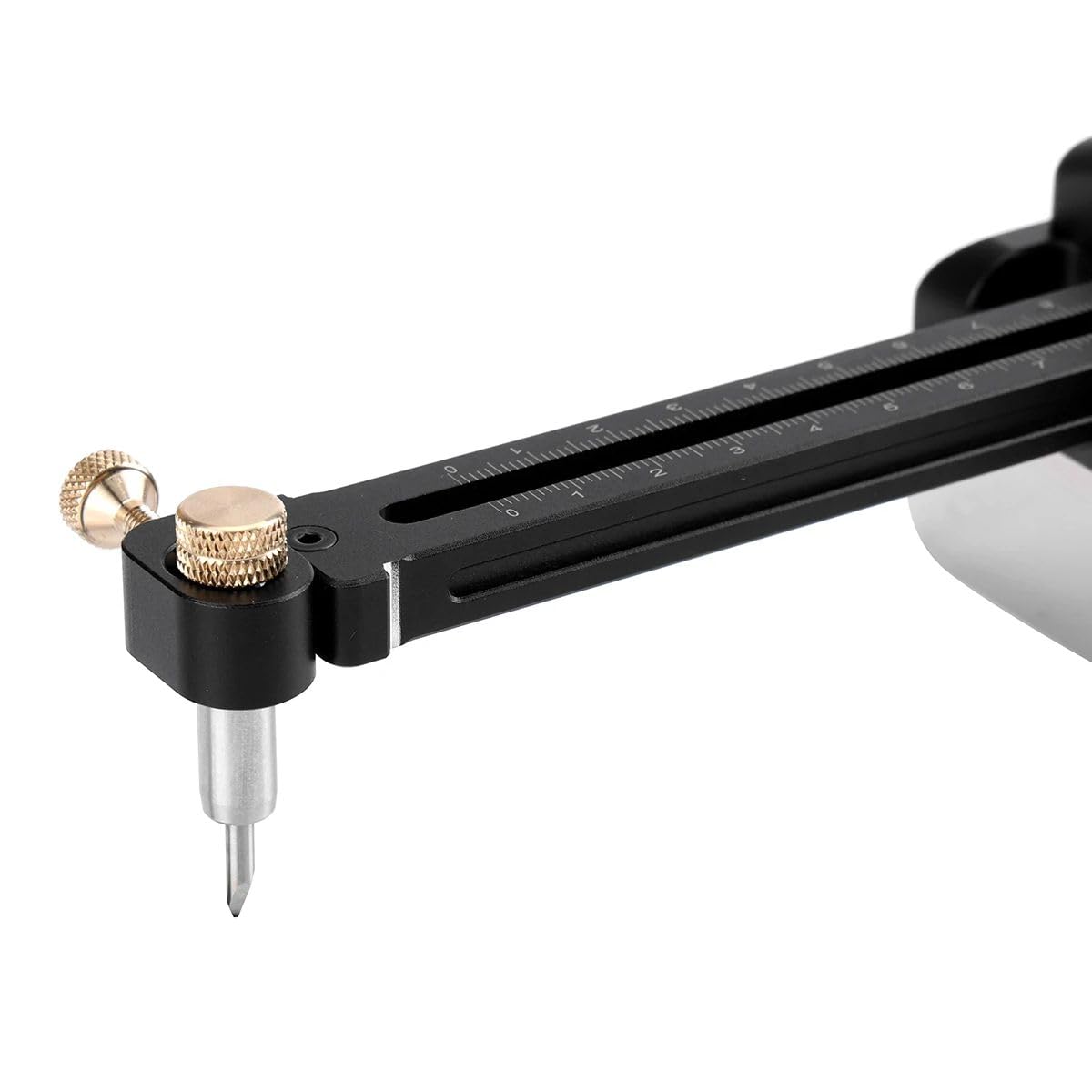 HONGDUI Marcador métrico e imperial de doble escala HD27, herramientas de marcado, con un diámetro de plataforma colgante de menos de 11 mm, se puede instalar un bolígrafo