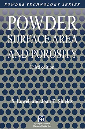 Powder Surface Area and Porosity: 2 (Particle Technology Series, 2)
