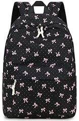 Pink Bow Black Background