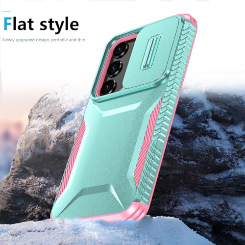 Asuwish Phone Case for Samsung Galaxy S23 Plus S23+ 5G with Screen Protector and Slide Camera Cover Rugged Hybrid Shockproof Protective Cell S23plus 23S + S 23 23+ SM-S916U 6.6 inch Women Mint Green - image 5