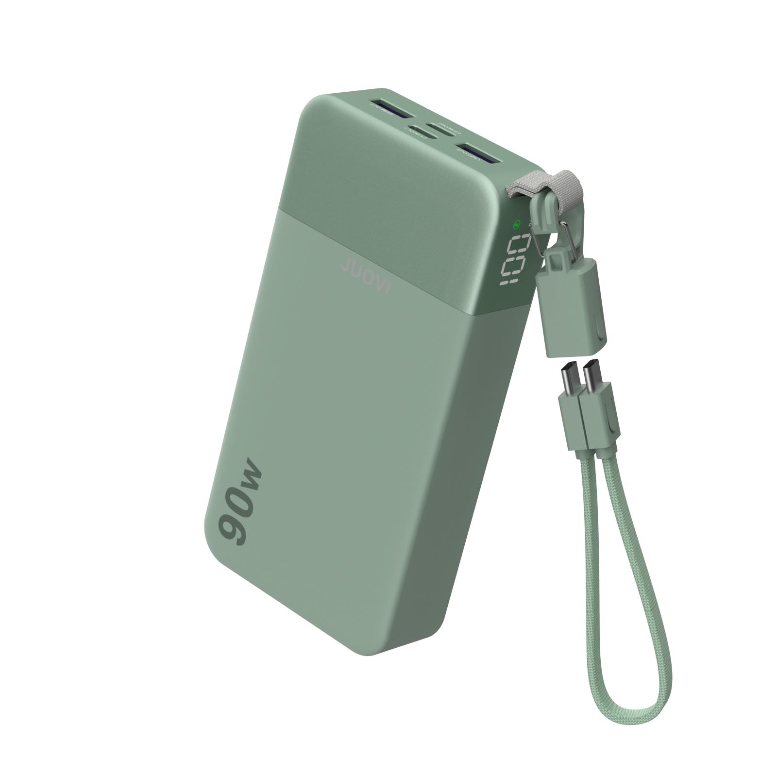 JUOVI Batterie Externe 90W 20000mAh USB-C Câble Détachable Charge Rapide