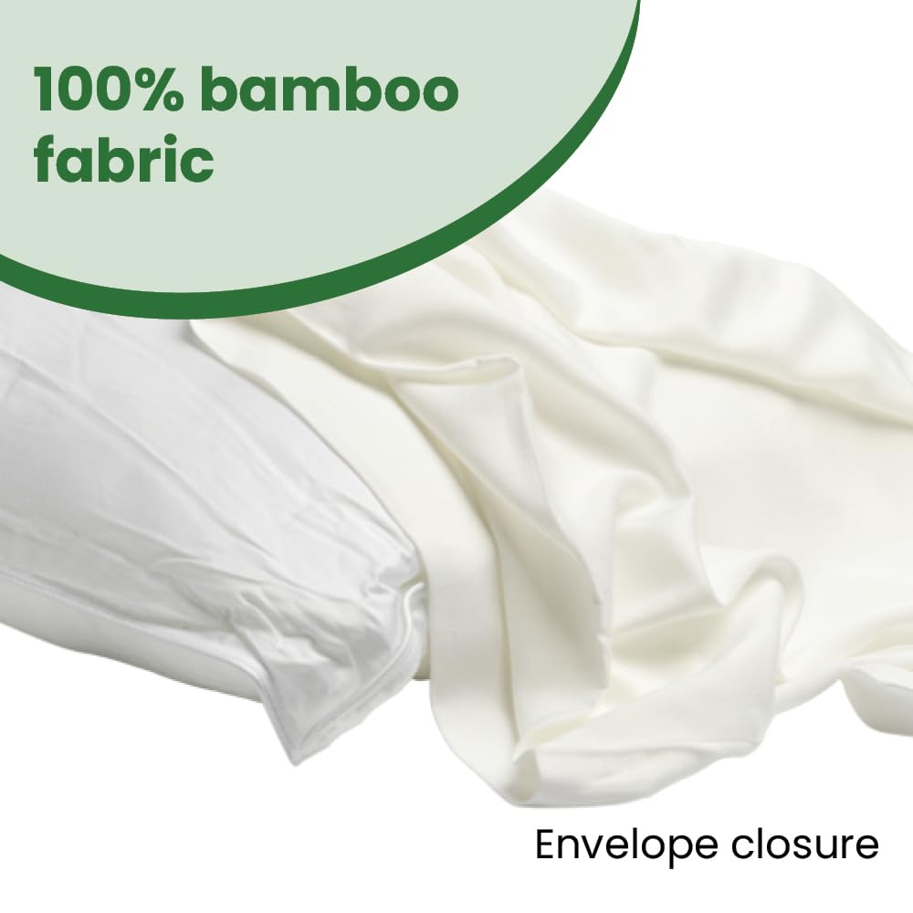 100% Bamboo Baby Pillowcases, 3 Pack, Soft, Hypoallergenic & Undyed Cot Pillow Covers 60x40 cm, Quick-Drying, Eco-Friendly - Image 2