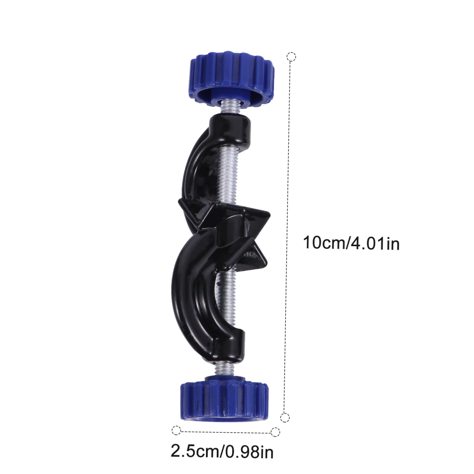 OUNONA 2pcs Knob Universal Clip Lab Clamp Holders Adjustable Clamp Holder Lab Stand Clamp Holder Nip Clip Clam Clamps Adjustable Stand Lab Instrument Supports Aluminum Plastic Spraying