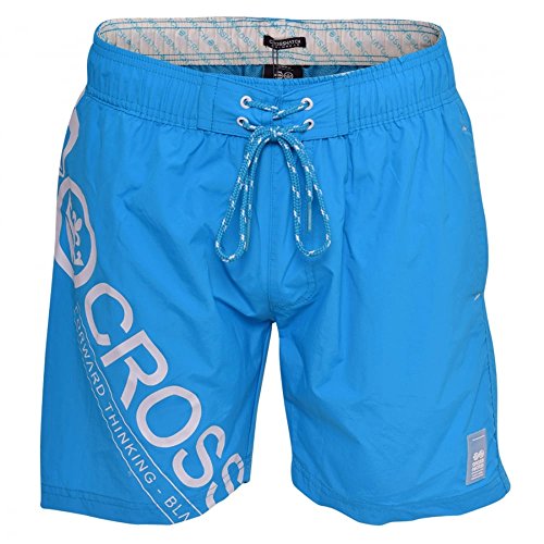 Mens Crosshatch Pacific Designer Mesh gevoerde zwembroek Trunks